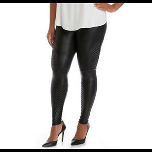 Spanx Leather Front Leggings 1 XL